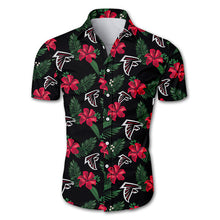 Load image into Gallery viewer, Washington Redskins NFL Apparel Men Comfortable Polyester Flower Button Shirt Personalized Full Color Full Plus Size Best Gift Printed Logo Team