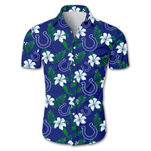 Load image into Gallery viewer, Washington Redskins NFL Apparel Men Comfortable Polyester Flower Button Shirt Personalized Full Color Full Plus Size Best Gift Printed Logo Team