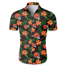 Load image into Gallery viewer, Washington Redskins NFL Apparel Men Comfortable Polyester Flower Button Shirt Personalized Full Color Full Plus Size Best Gift Printed Logo Team
