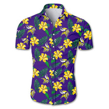 Load image into Gallery viewer, Washington Redskins NFL Apparel Men Comfortable Polyester Flower Button Shirt Personalized Full Color Full Plus Size Best Gift Printed Logo Team