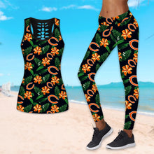 Load image into Gallery viewer, Chicago Bears NFL Women Premium Fabric Vest + Legging Allover Print Personalized Full Color Full Plus Size Best Gift Printed Logo Team