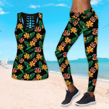 Load image into Gallery viewer, Chicago Bears NFL Women Premium Fabric Vest + Legging Allover Print Personalized Full Color Full Plus Size Best Gift Printed Logo Team