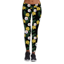 Load image into Gallery viewer, Philadelphia Eagles NFL Women Premium Fabric Legging Flower Allover Print Personalized Full Color Full Plus Size Best Gift Printed Logo Team