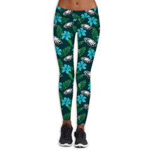Load image into Gallery viewer, Philadelphia Eagles NFL Women Premium Fabric Legging Flower Allover Print Personalized Full Color Full Plus Size Best Gift Printed Logo Team