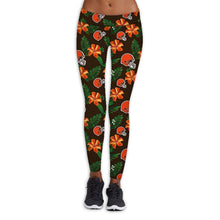 Load image into Gallery viewer, Philadelphia Eagles NFL Women Premium Fabric Legging Flower Allover Print Personalized Full Color Full Plus Size Best Gift Printed Logo Team