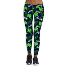 Load image into Gallery viewer, Philadelphia Eagles NFL Women Premium Fabric Legging Flower Allover Print Personalized Full Color Full Plus Size Best Gift Printed Logo Team