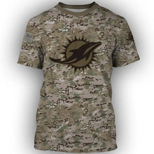 Load image into Gallery viewer, Miami Dolphins NFL Apparel Unisex Short Sleeve 3D T-Shirt Personalized Full Color Full Plus Size Best Gift Printed Logo Team