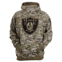 Load image into Gallery viewer, Oakland Raiders NFL Apparel Unisex Custom 3D Polyester Hoodie Personalized Full Color Full Plus Size Best Gift Printed Logo Team