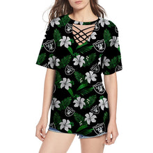 Load image into Gallery viewer, Jacksonville Jaguars NFL Women Polyester Bandage T-Shirt Personalized Full Color Full Plus Size Best Gift Printed Logo Team