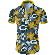 Load image into Gallery viewer, Dallas Cowboys NFL Apparel Men Short Sleeves Hawaiian Button Up Shirt Personalized Full Color Full Plus Size Best Gift Printed Logo Team