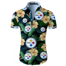 Load image into Gallery viewer, Dallas Cowboys NFL Apparel Men Short Sleeves Hawaiian Button Up Shirt Personalized Full Color Full Plus Size Best Gift Printed Logo Team