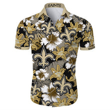 Load image into Gallery viewer, Dallas Cowboys NFL Apparel Men Short Sleeves Hawaiian Button Up Shirt Personalized Full Color Full Plus Size Best Gift Printed Logo Team