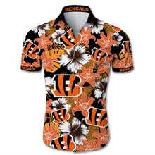 Load image into Gallery viewer, Dallas Cowboys NFL Apparel Men Short Sleeves Hawaiian Button Up Shirt Personalized Full Color Full Plus Size Best Gift Printed Logo Team