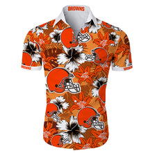 Load image into Gallery viewer, Dallas Cowboys NFL Apparel Men Short Sleeves Hawaiian Button Up Shirt Personalized Full Color Full Plus Size Best Gift Printed Logo Team